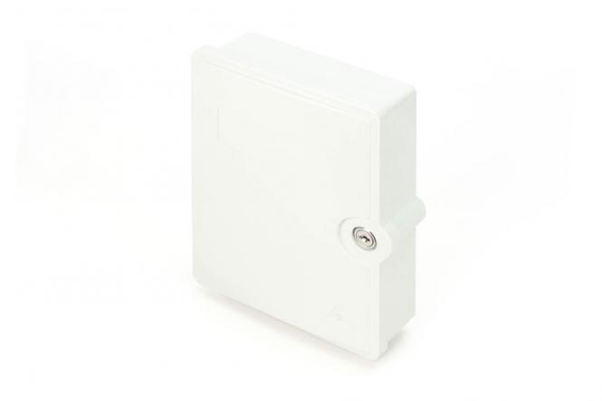 Boîtier de raccordement FTTH/FTTB, équipé, OS2, 12 fibres, LC/APC 