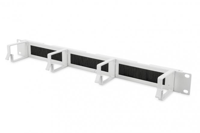 Kabelrangierpanel mit Bürstenleisten für 483mm (19-Zoll)-Schränke, 1HE 
