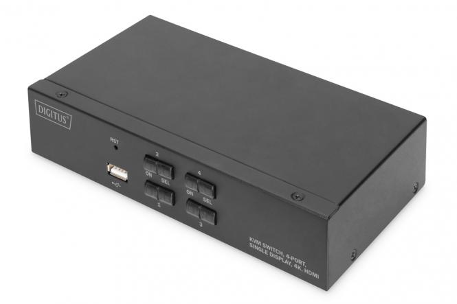 KVM-Switch, 4-Port, Single-Display, 4K, HDMI® 