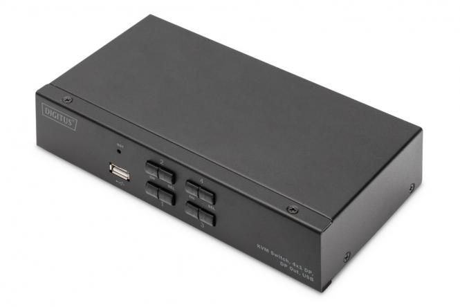 Commutateur KVM, 4x1 (DP, DP Out, USB) 