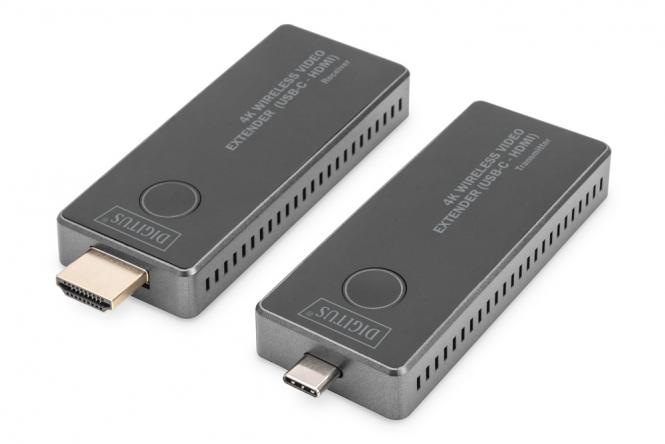 Extenseur vidéo sans fil 4K, 30m (USB-C - HDMI) 