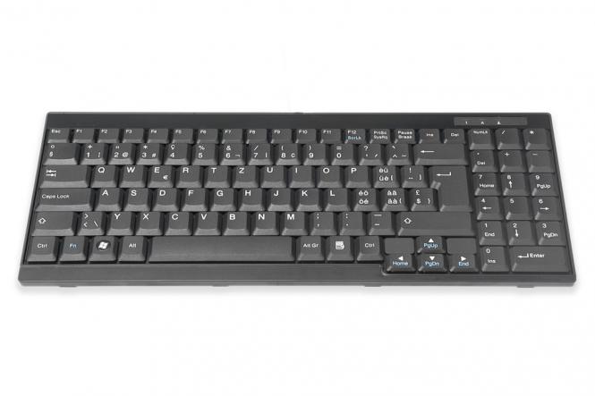 Clavier convient pour consoles TFT DIGITUS, disposition suisse 