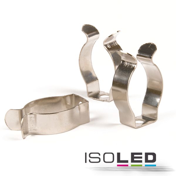 Clip de montage chromé pour tubes T8 