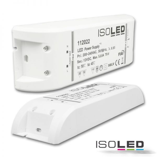 ISOLED Transformateur LED 12V/AC, 0-70VA, , SELV - à prix
