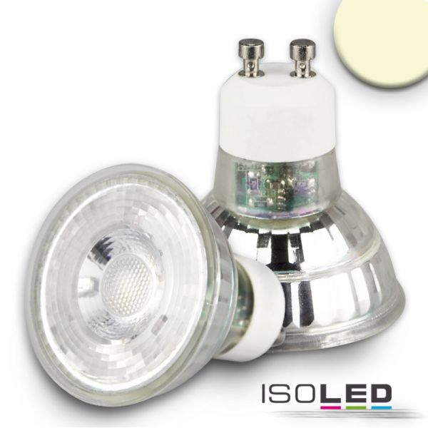 Spot LED, 5W, GU10, 45°, prismatique, blanc chaud, dimmable 