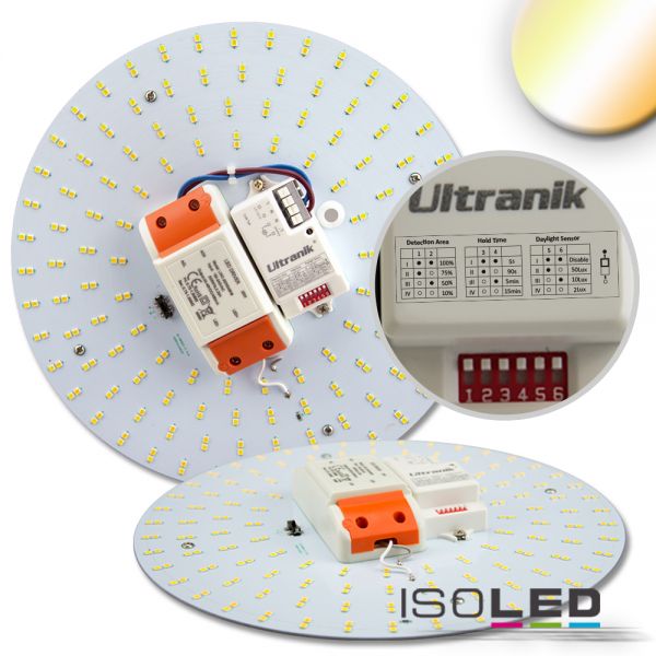 LED Umrüstplatine ColorSwitch, 25W, 250mm, mit Magnet und Radarsensor 