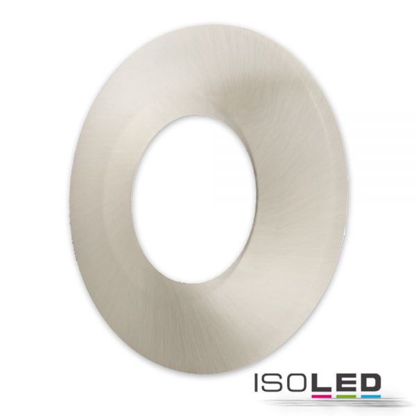 Cover Aluminium, für Einbaustrahler Sys-68, rund, Kante nickel gebürstet 