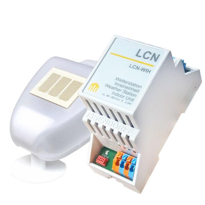 Station météo (3 x lumière, température, vent, pluie, horloge) pour le raccordement I 