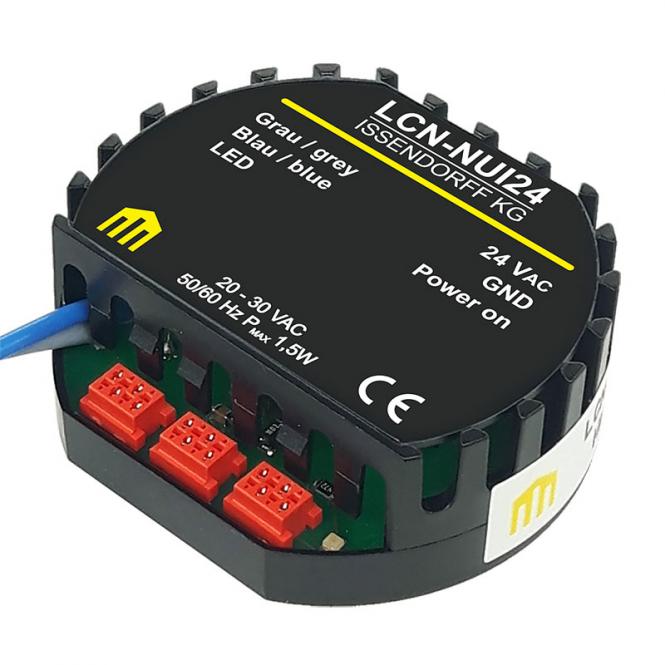 Bloc d'alimentation encastré, raccordement I, (entrée : 24V = /~) 