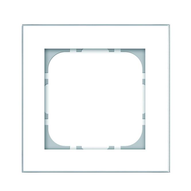 Cadre GT, encastré Système 55, blanc 