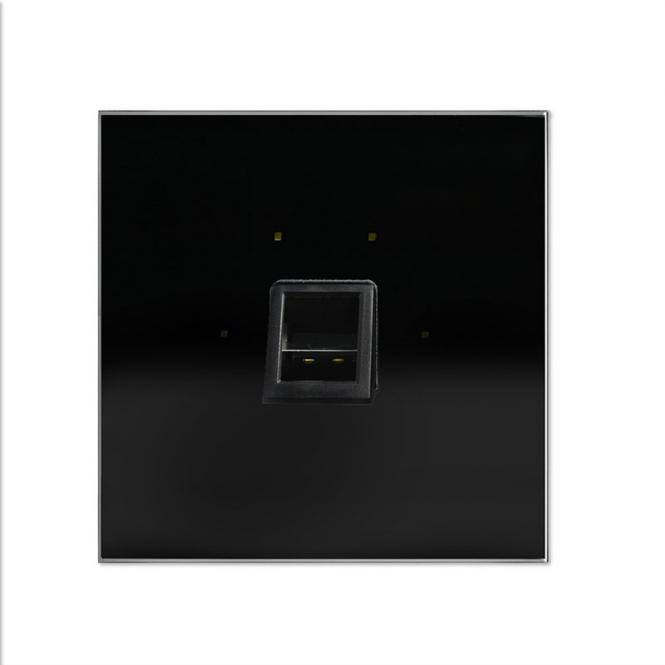 Capteur d'empreintes digitales au design GT, noir 