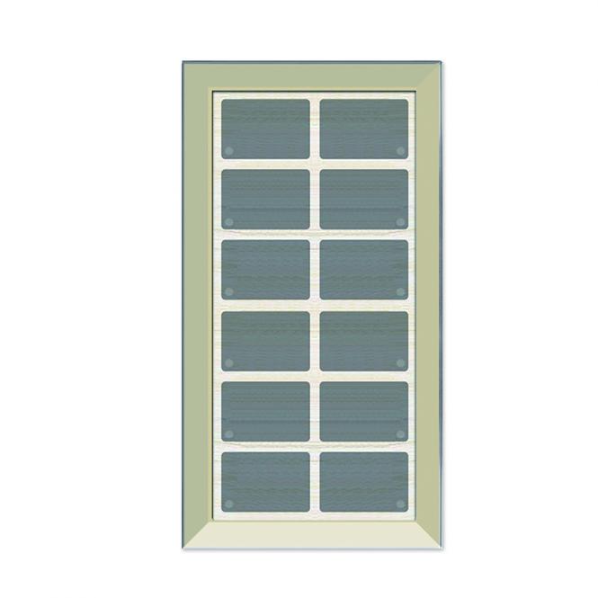 GT12 Rahmen, schmal,champagner, 12 Tasten, 12 LEDs, Bargraph, integr.TS 