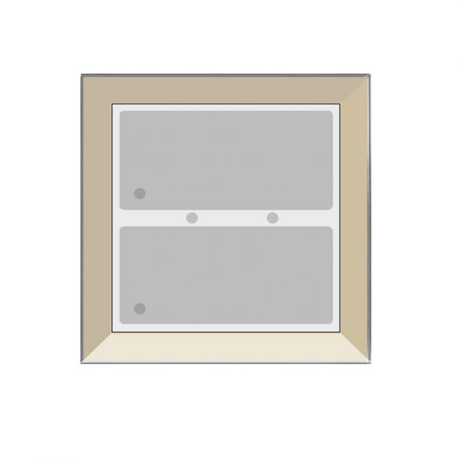 Transponder-Leser mit zwei kapazitiven Tasten, IR-Empfänger und Corona (schmal) 