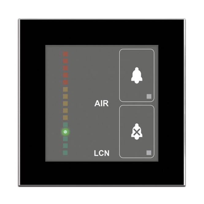Capteur de CO² intelligent avec jusqu'à quatre surfaces de détection capacitives, noir 