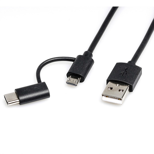 Câble USB 2.0 de charge et synchronisation (type A - type C / Micro B), n 