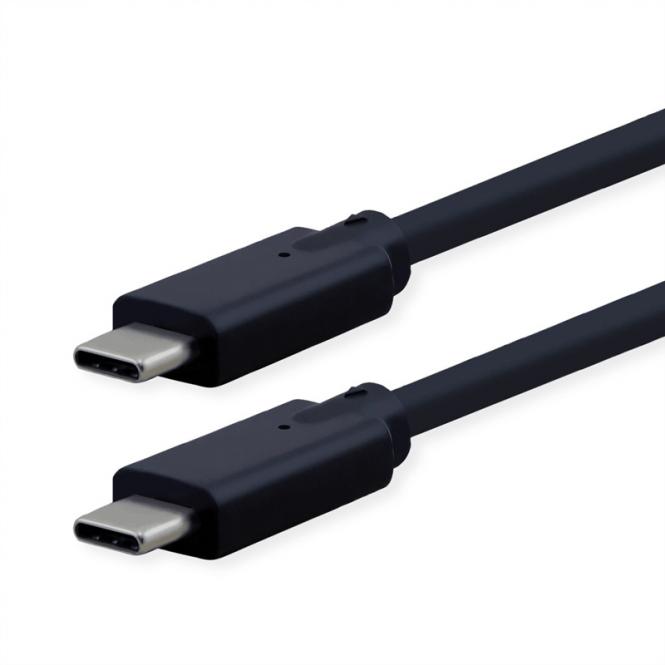 USB3.2 Gen2x2 Kabel, CC, ST/ST, 20Gbit/s, 240W, schwarz, 1m 