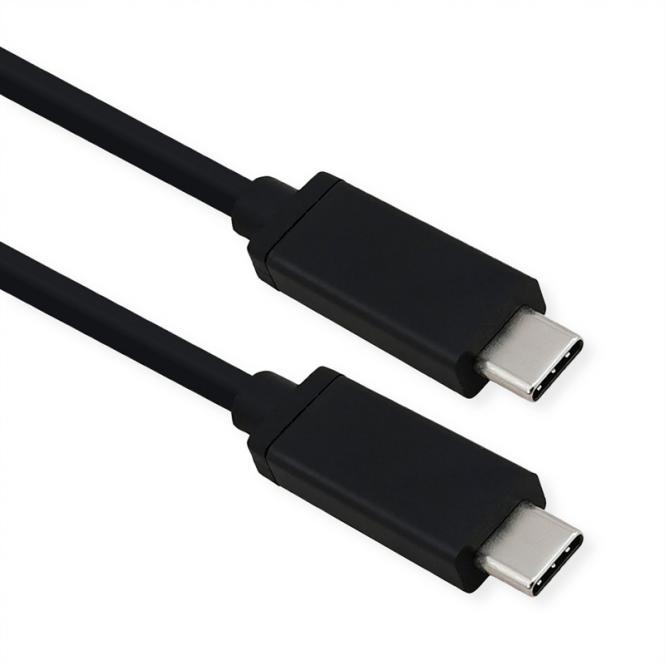 USB4 Gen 3 Kabel, Emark, C-C, ST/ST, 40Gbit/s, 100W, schwarz, 0,5m 