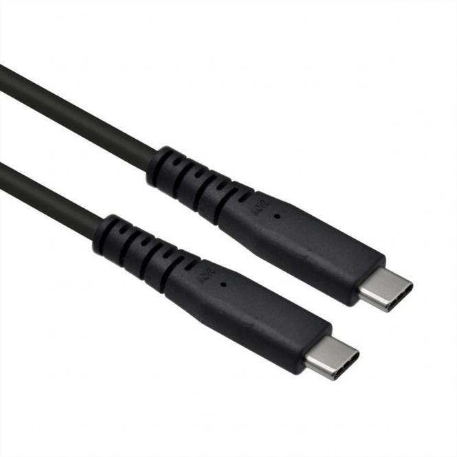 USB4 Gen3x2 Kabel, C-C, ST/ST, 8K UHD-2, 80Gbit/s, 240W, schwarz, 1m 