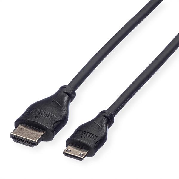 HDMI High Speed Kabel, mit Ethernet, HDMI Stecker zu Mini HDMI Stecker, 2,0m 