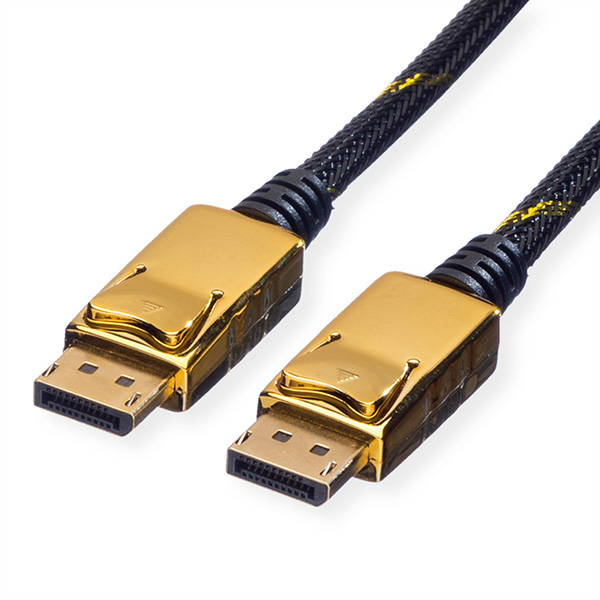 DisplayPort Kabel GOLD, DP ST-ST, 1,0m 