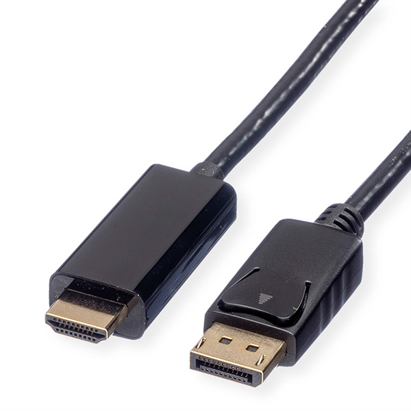 DisplayPort zu UHDTV Kabel, Stecker/Stecker, schwarz, 5,0m 
