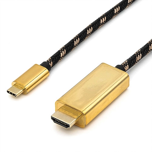 GOLD USB Typ C zu HDMI Adapterkabel, ST/ST 