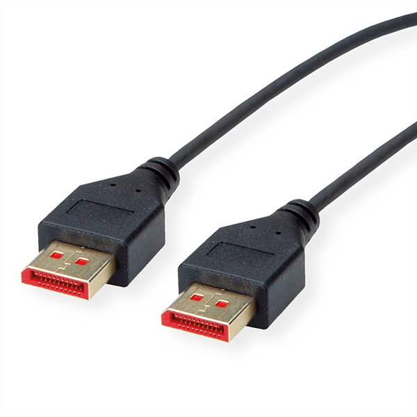 Câble DisplayPort v1.4, DP M - DP M, SLIM, noir, 1,5m 