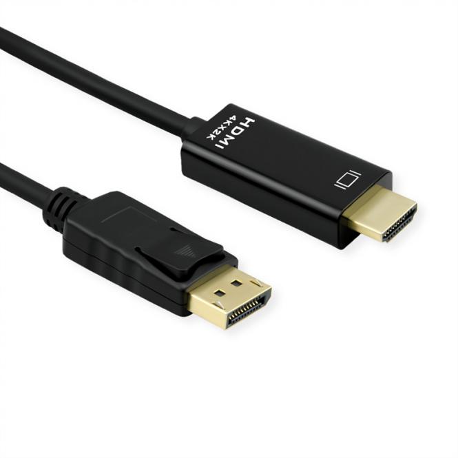DisplayPort Kabel DP - UHDTV, Slim, ST/ST, schwarz, 3m 