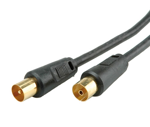 Câble d'antenne >100dB, ST/BU avec ferrite, noir 