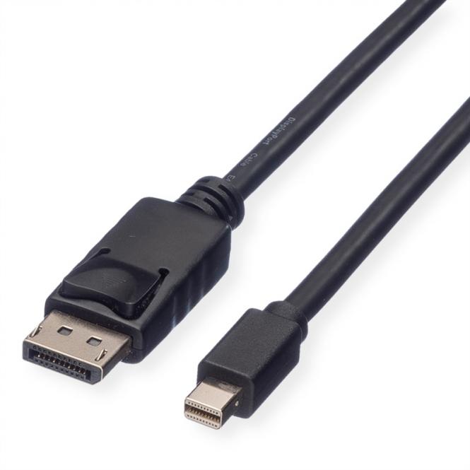 Câble DisplayPort DP M - Mini DP M, TPE, noir, 1m 