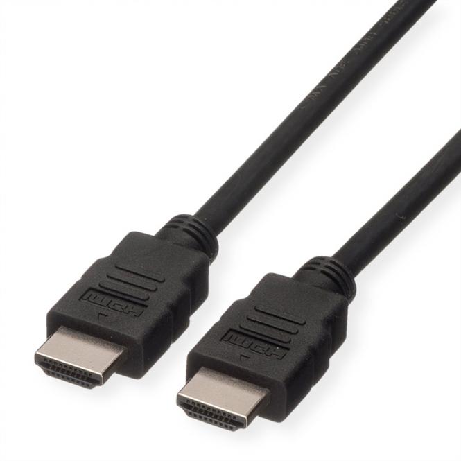 HDMI High Speed Kabel mit Ethernet, TPE, schwarz, 3m 