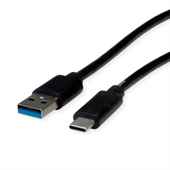 RM USB 3.2 Gen 1 Kabel, USB A-C, ST/ST, schwarz, 3m 