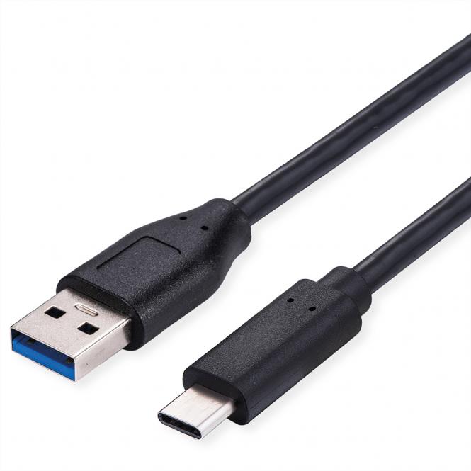 USB 3.2 Gen 1 Kabel, USB A-C, ST/ST, 0,5m 