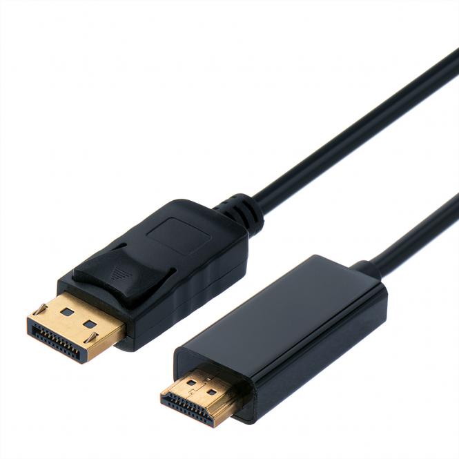 DisplayPort Kabel DP - HDTV, ST/ST, schwarz, 2m 