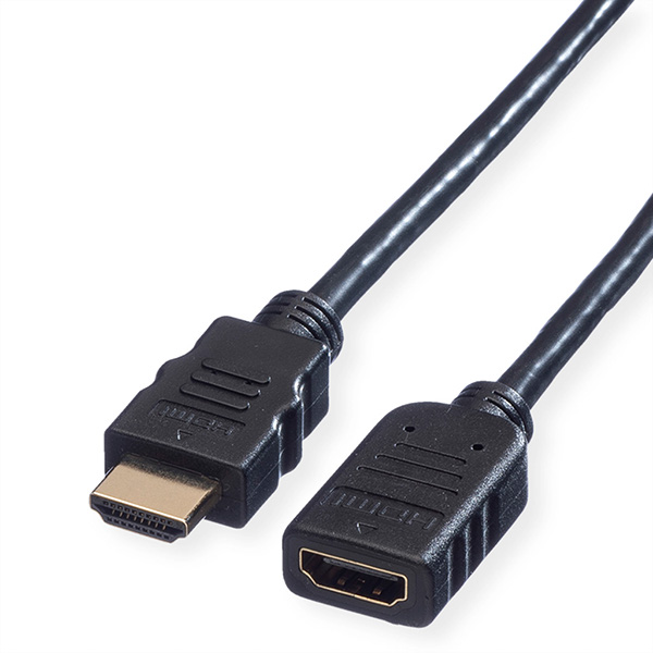 HDMI High Speed Verlängerungskabel, mit Ethernet, Stecker/Buchse 5,0m