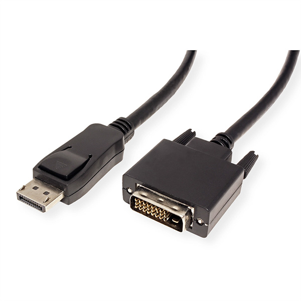 Câble DisplayPort DP M - DVI(24+1) M, noir, 1,5m 