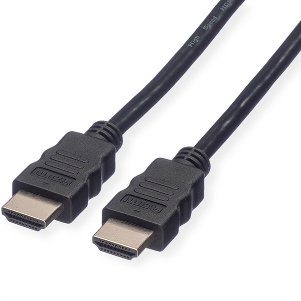 4K HDMI Ultra HD Kabel mit Ethernet, Stecker/Stecker, schwarz, 1,5m 