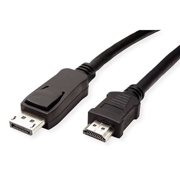 Câble DisplayPort DP - HDTV, M/M, noir, 1,5m 