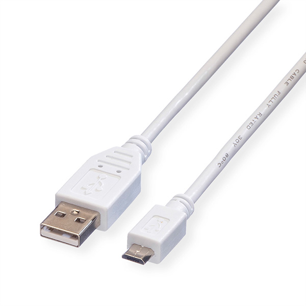 Câble USB 2.0, USB A mâle - Micro USB B mâle, 0,15m 