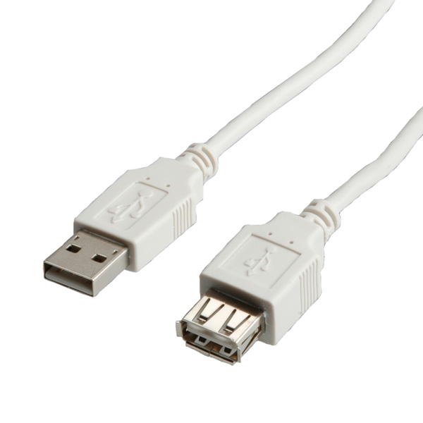 Câble USB 2.0, type A-A, mâle/femelle 