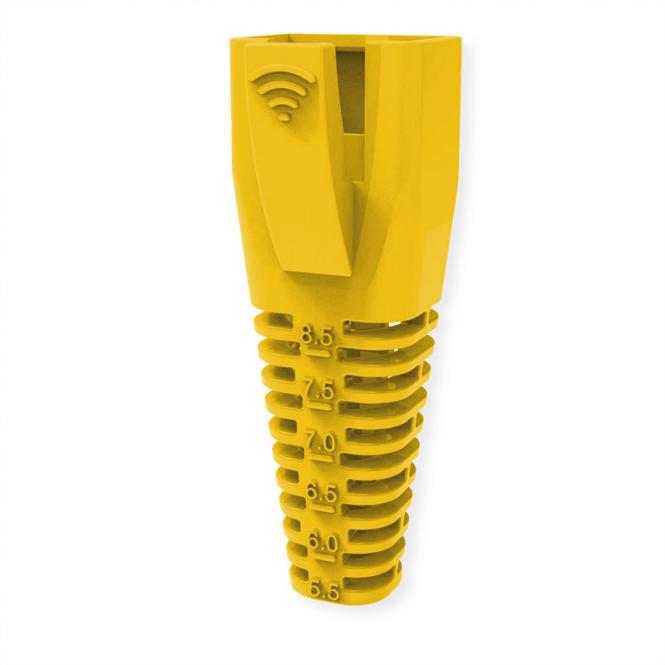 Embout anti-pliage, pour RJ-45, 10 pièces, jaune 