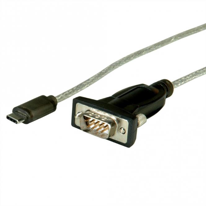 Convertisseur USB / série, type C - RS232, noir, 1,8m 