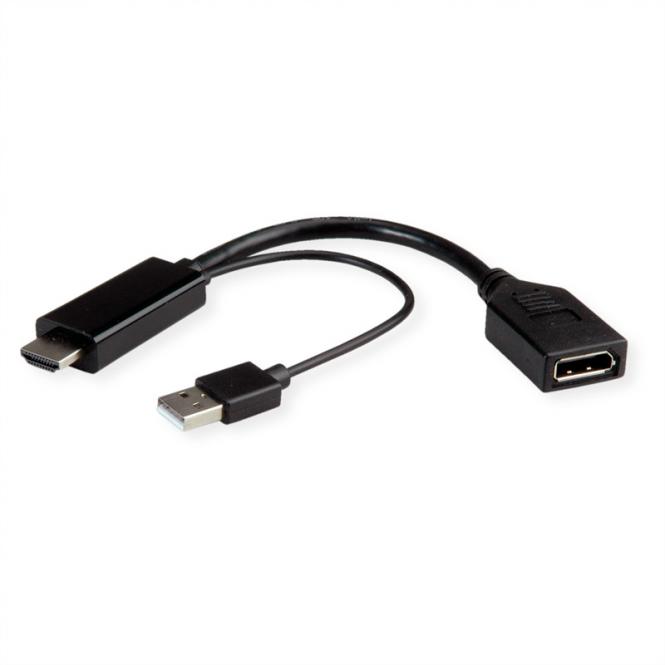 4K HDMI - DisplayPort-Adapter, v1.2, HDMI ST - DP BU, Aktiv 