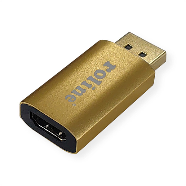 GOLD 4K DisplayPort zu HDMI Adapter, v1.2, DP ST - HDMI BU, Aktiv 