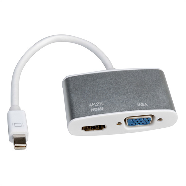 Adapterkabel 4K2K, Mini DisplayPort Stecker zu HDMI und VGA Buchse 