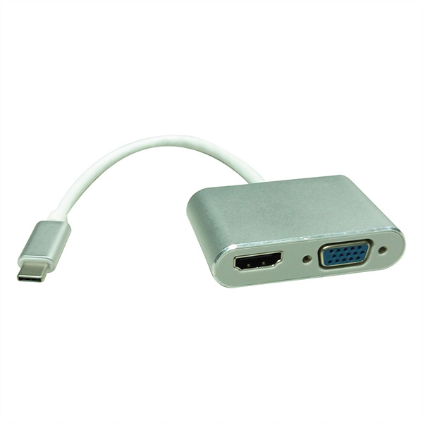 USB3.1 Display Adapter Typ C zu VGA und HDMI 