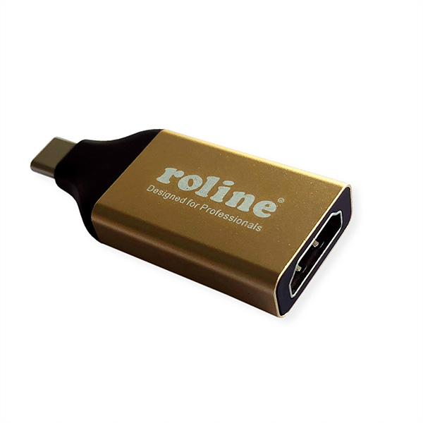 GOLD Adapter USB Typ C zu HDMI, ST/BU 