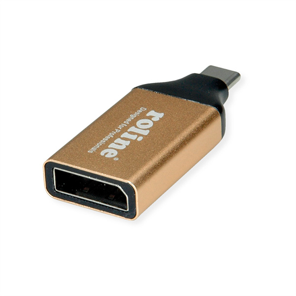 GOLD Display Adapter USB Typ C zu DisplayPort v1.2 