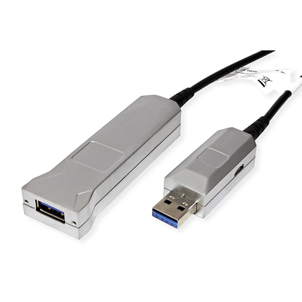 USB 3.2 Gen 1 Aktives Repeater Kabel (AOC), ST/BU, 30m 