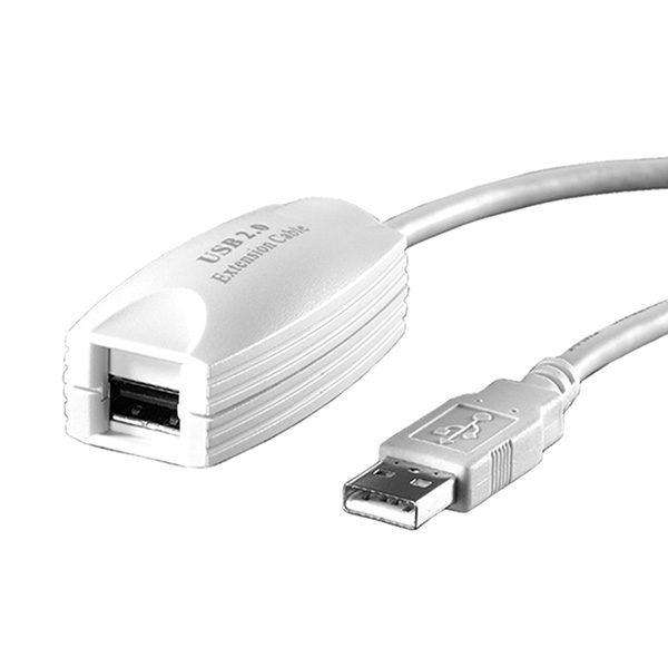 Prolongateur USB 2.0, blanc, 5m 